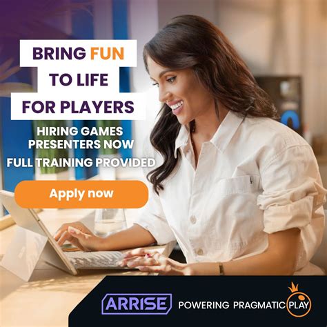 game presenter job description|ARRISE powering Pragmatic Play Careers .
